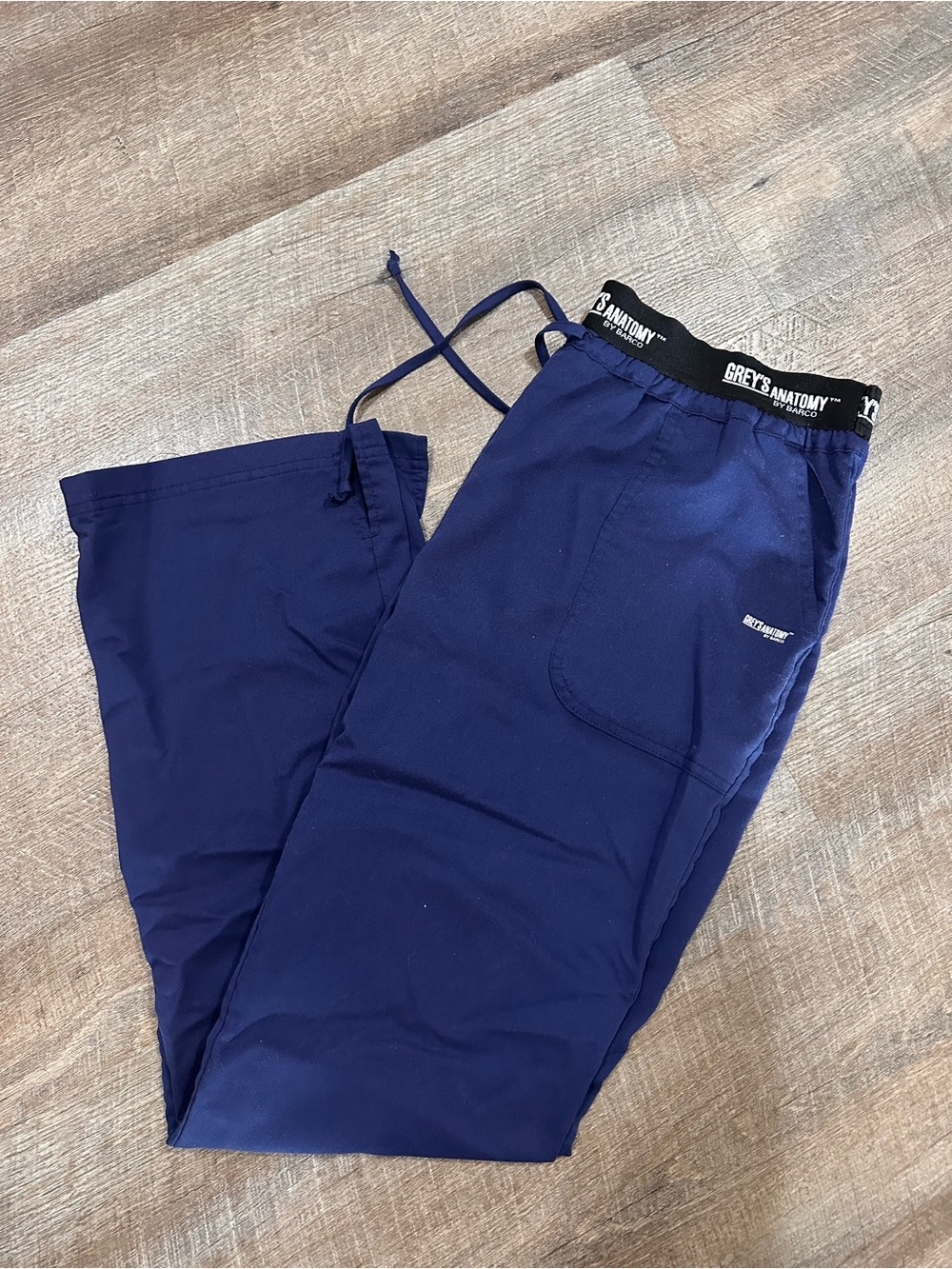 Grey's Anatomy Women’s Navy Drawstring Scrub Pants